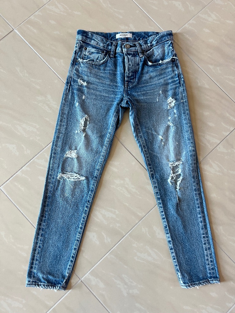 #2923 Moussy Vintage Womens Distressed Blue Jeans Size 24